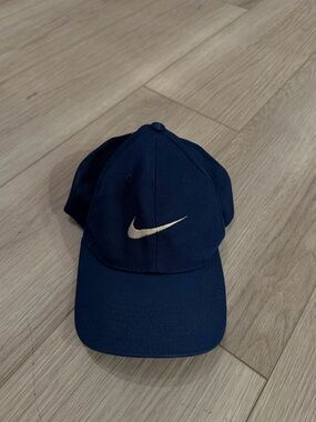 90’s Vintage Nike Dark Navy Cap with White Swoosh